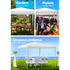 Instahut Gazebo 3x3m Wedding Party Marquee Tent Outdoor Event Camping Canopy Shade White