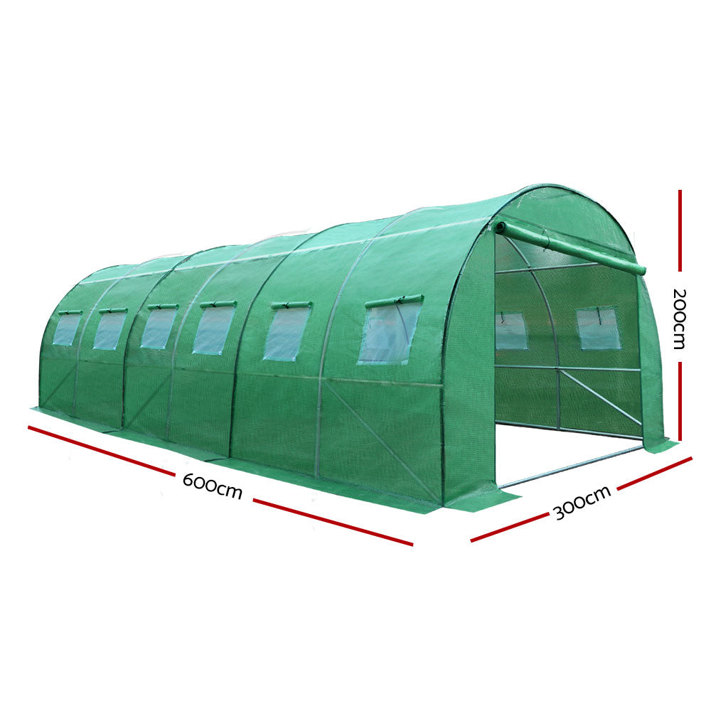 Greenhouse 6x3x2M Walk in Green House Tunnel Plant Garden Shed Dome