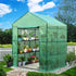 Greenhouse 1.4x1.55x2M Walk in Green House Tunnel Plant Garden Shed 8 Shelves