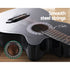 38 Inch Acoustic Guitar Wooden Body Steel String Full Size Cutaway Black