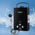 Portable Gas Water Heater 8L/Min LPG System Black