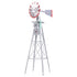 Garden Windmill 4FT 146cm Metal Ornaments Outdoor Decor Ornamental Wind Will