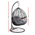 Outdoor Egg Swing Chair Wicker Rattan Furniture Pod Stand Cushion Grey