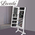 Mirror Jewellery Standing Cabinet Makeup Storage Jewelry Organiser Box