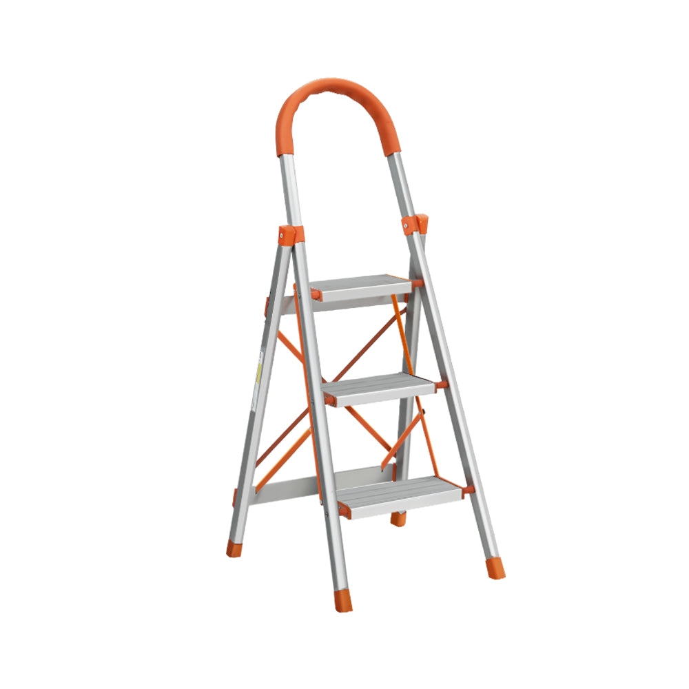 3 Step Ladder MultiPurpose Folding Aluminium Light Weight Non Slip Platform