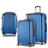 Luggage Set 3pc 20" 24" 28" Suitcase Hardcase Trolley Travel Blue