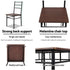 Dining Table And Chairs Set fo 3 Walnut