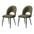 Artiss Dining Chairs Set of 2 Velvet Hollow Green