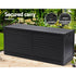 Outdoor Storage Box 490L Container Lockable Garden Bench Shed Tools Toy All Black
