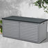 Outdoor Storage Box 490L Container Lockable Garden Bench Tools Toy Shed Black