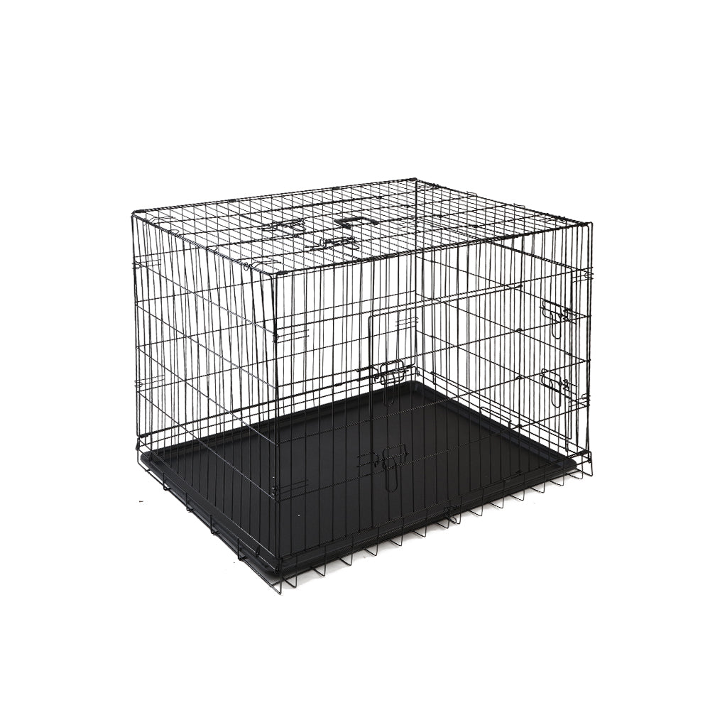 48" Dog Cage Crate Large Kennel 3 Doors