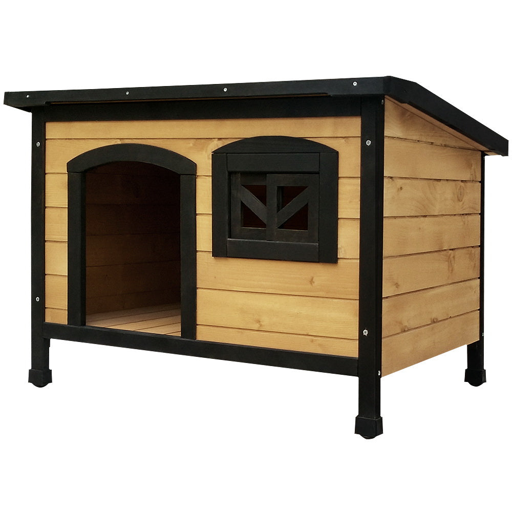 Dog Kennel Large Wooden Outdoor Indoor House Pet Puppy Crate Cabin Waterproof
