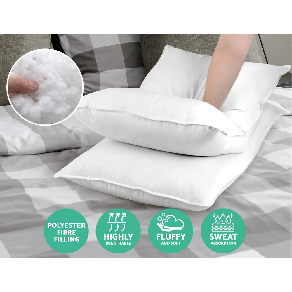 4 Pack Bed Pillow Family Hotel 48X73CM
