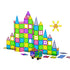 100pcs Kids Magnetic Tiles Blocks Building Educational Toys Children Gift