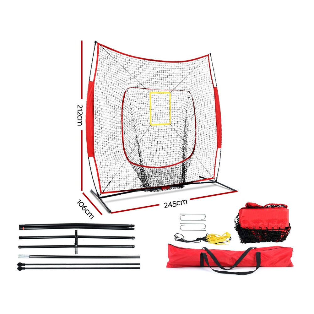 7ft Baseball Net Pitching Kit with Stand Softball�Training Aid Sports