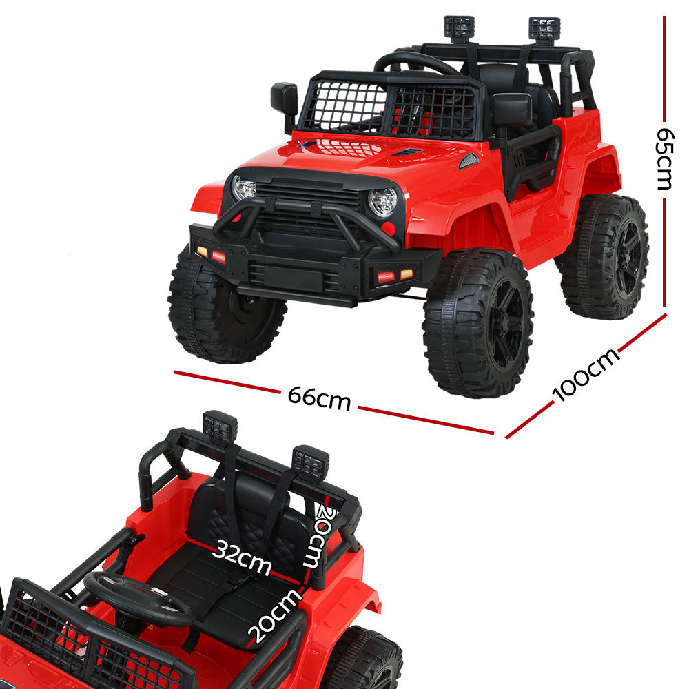 Kids Electric Ride On Car Jeep Toy Cars Remote 12V Red