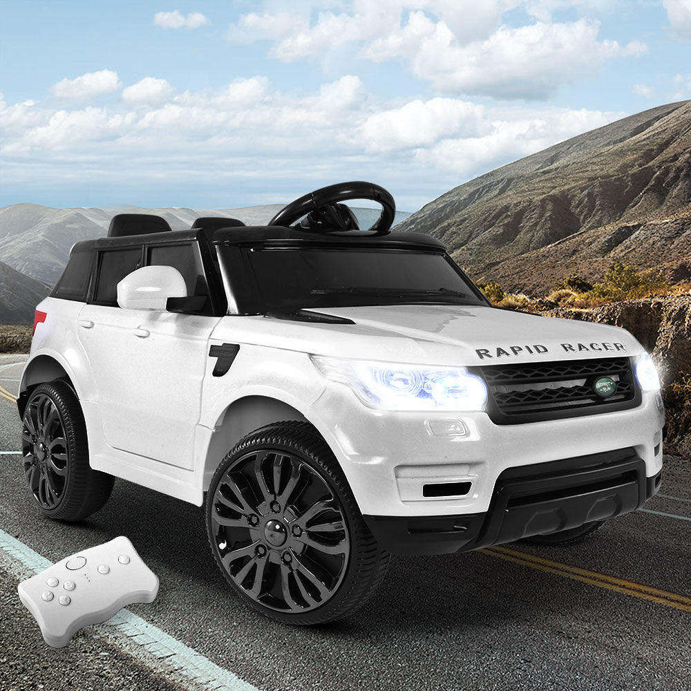 Kids Electric Ride On Car SUV Range Rover-inspired Cars Remote 12V White
