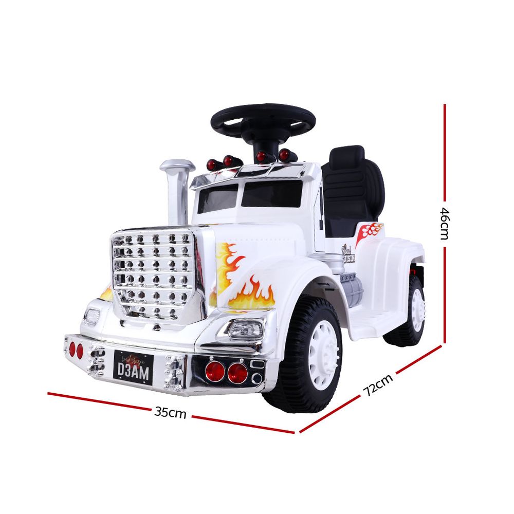 Kids Electric Ride On Car Truck Motorcycle Motorbike Toy Cars 6V White
