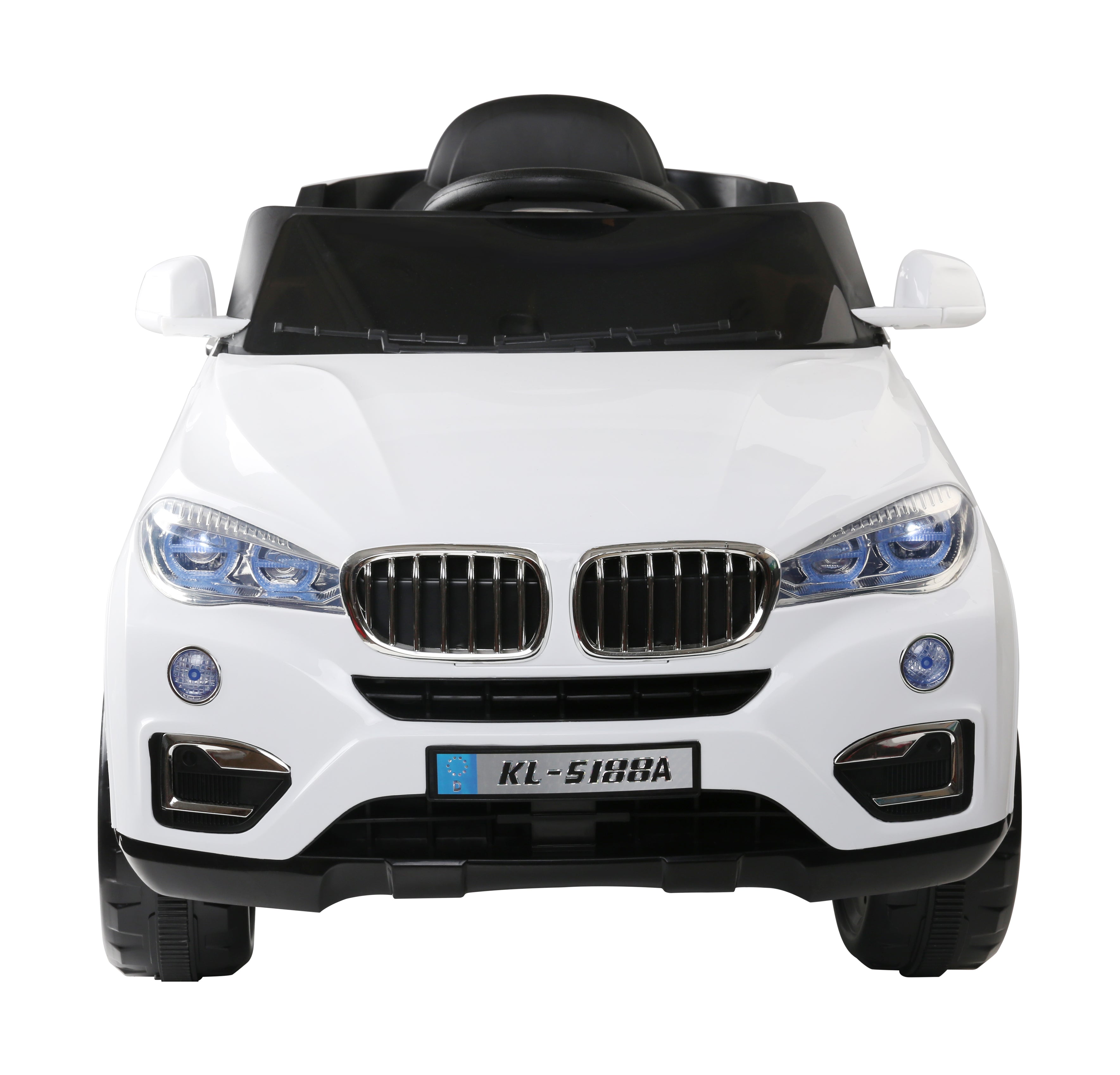 Kids Electric Ride On Car SUV BMW-Inspired X5 Toy Cars Remote 6V White