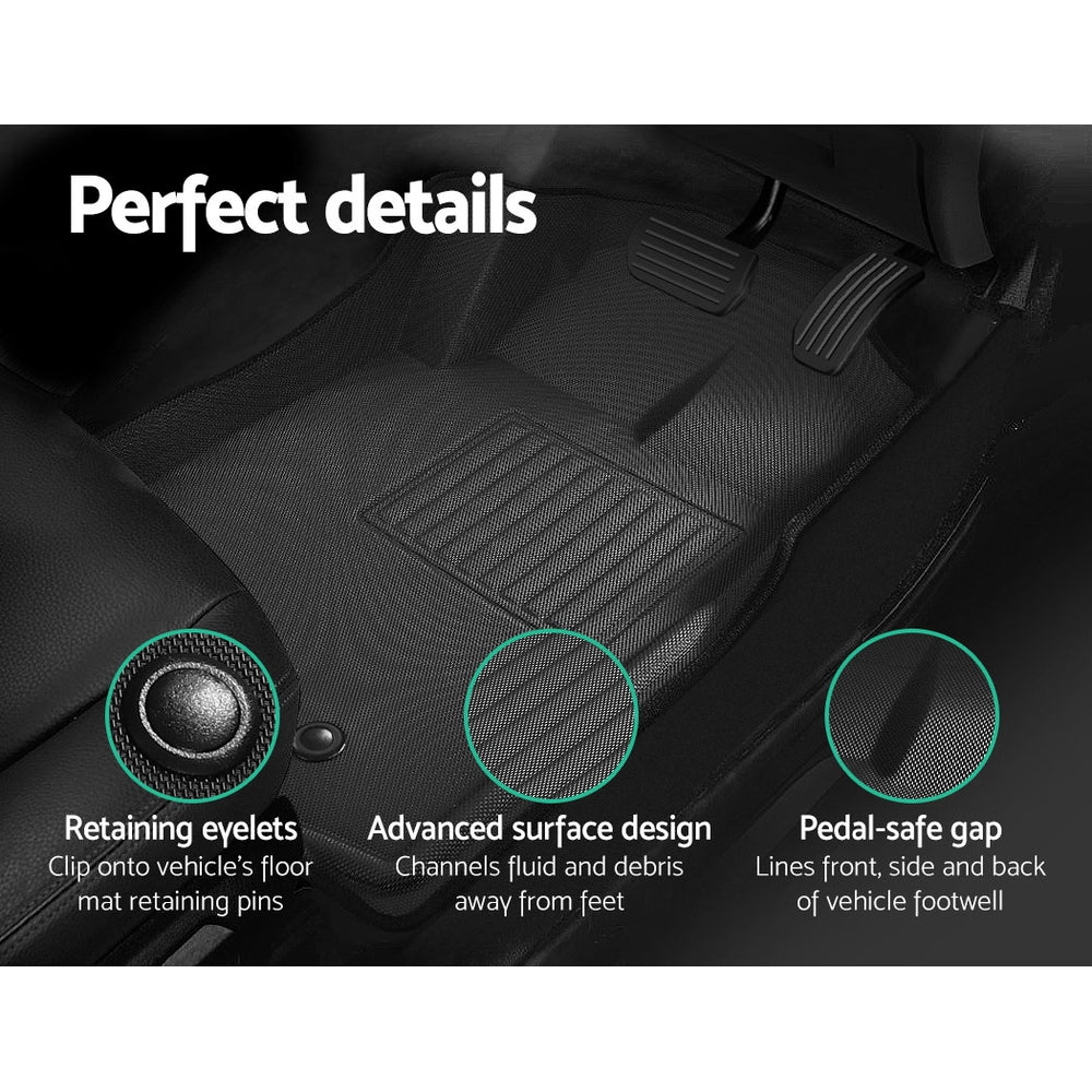 Car Floor Mats Rubber Fits Ford Ranger PX PX2 PX3 Dual Cab 20112022 3D