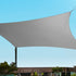 Shade Sail 5x6m Rectangle 280GSM 98% Grey Shade Cloth