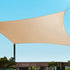 Waterproof Shade Sail 4x6m Rectangle Sand 95% Shade Cloth