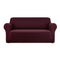 Sofa Cover Couch Covers 3 Seater Stretch Burgundy