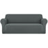 Sofa Cover Elastic Stretchable Couch Covers Grey 4 Seater