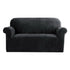 Sofa Cover Couch Covers 2 Seater Velvet Black