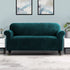 Sofa Cover Couch Covers 3 Seater Velvet Agate Green