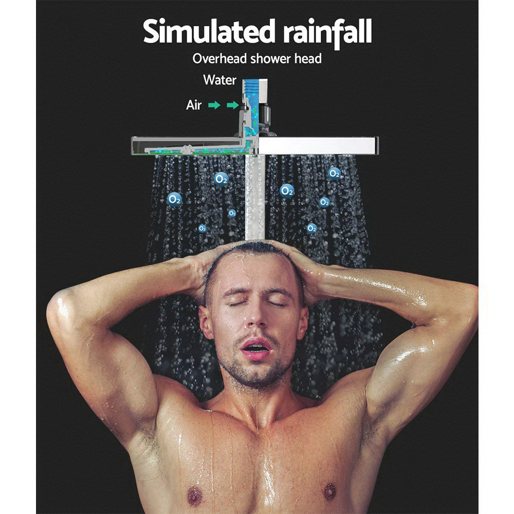 8'' Rain Shower Head Set Handheld Round High Pressure wins Tap�Chrome