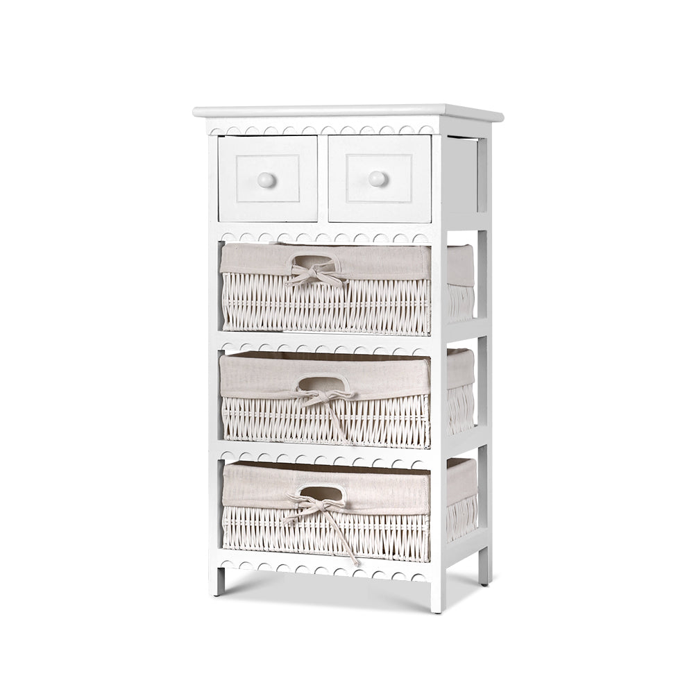 2 Chest of Drawers with 3 Baskets - ELIOT