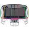 16FT Trampoline for Kids w/ Ladder Enclosure Safety Net Rebounder Colors