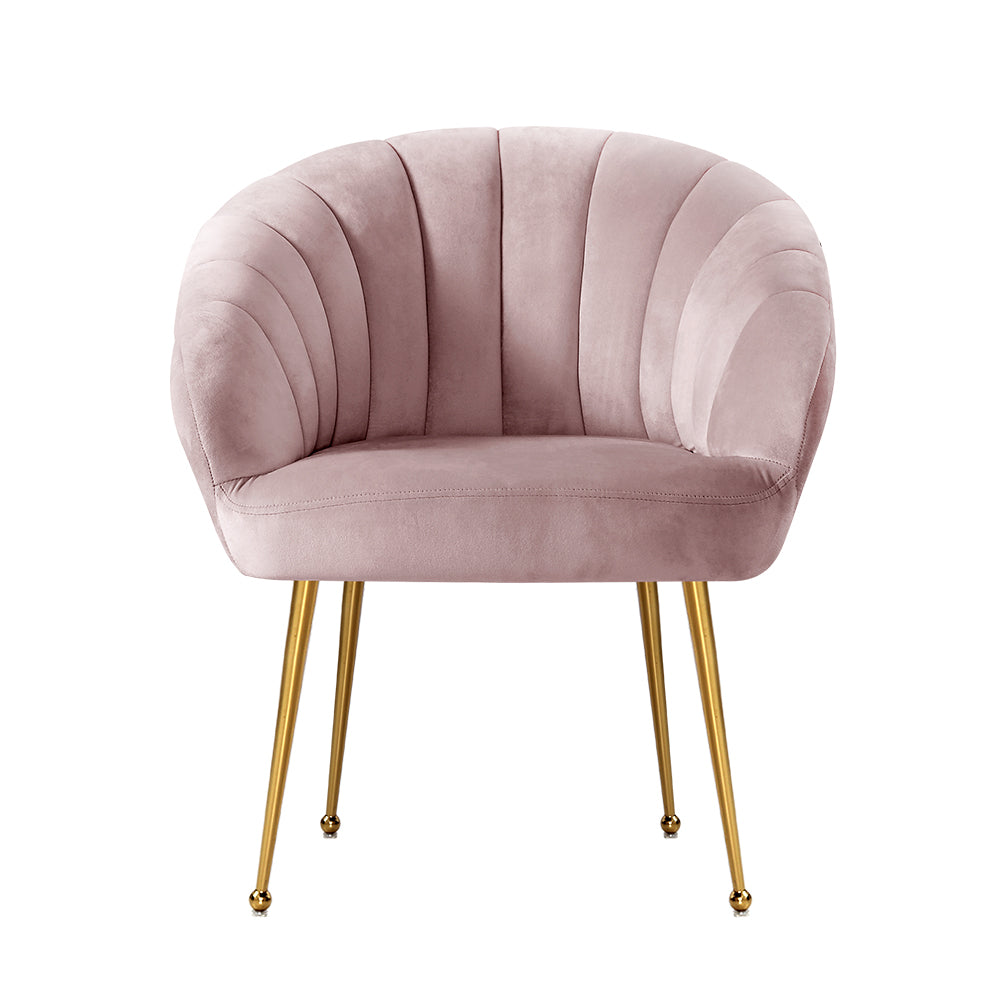 Armchair Velvet Pink Eloise