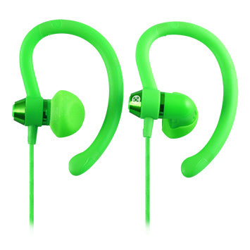90° Sports Green Earphones