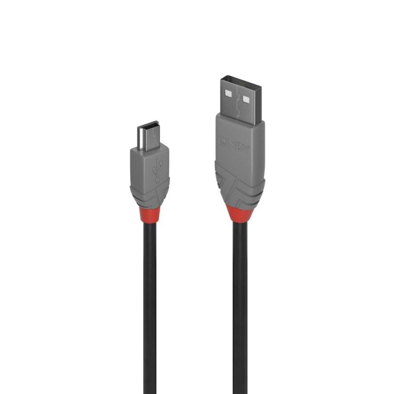 LINDY .2m USB2 A-Mini-B Anthra Line