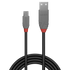 LINDY .5m USB2 A-Micro-B Anthra Line