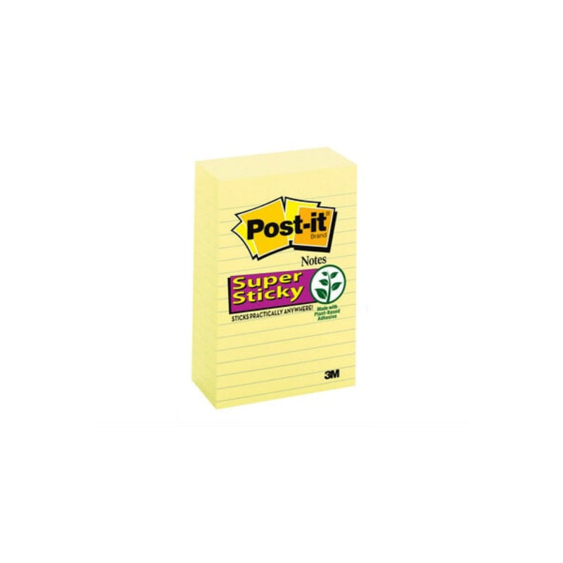 POST-IT Super Sticky 660-5SSCY Lined Yw Pack of 5