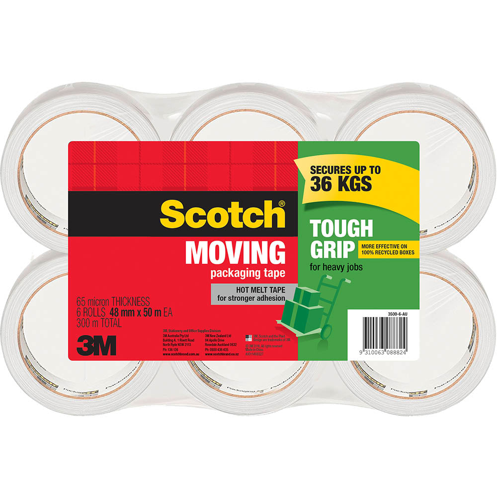 SCOTCH Pack of g Tape 3500-6-AU Pack of 6