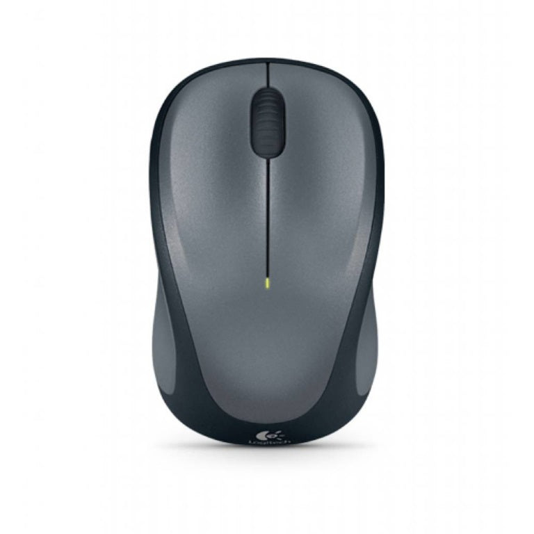 M235 Wireless Mouse Grey Contoured design Glossy Comfort Grip Advanced Optical Tracking 1-year battery life