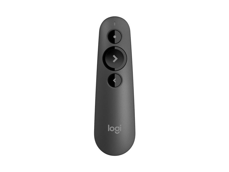 R500S Laser Presentation Remote with Dual Connectivity Bluetooth or USB 20m Range Red Laser Pointer for PowerPoint Keynote Google Slides