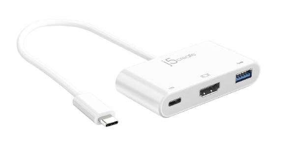 JCA379 USB-C TYPE-C to HDMI & USB 3.0 WITH POWER DELIVERY Adaptor Hub