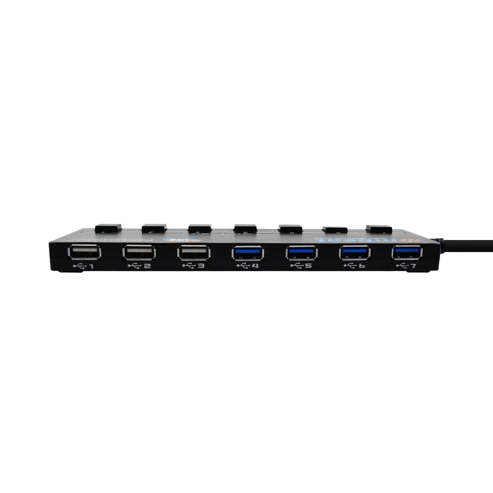 mbeat 7-Port USB 3.0 and USB 2.0 Hub Manager With Switches