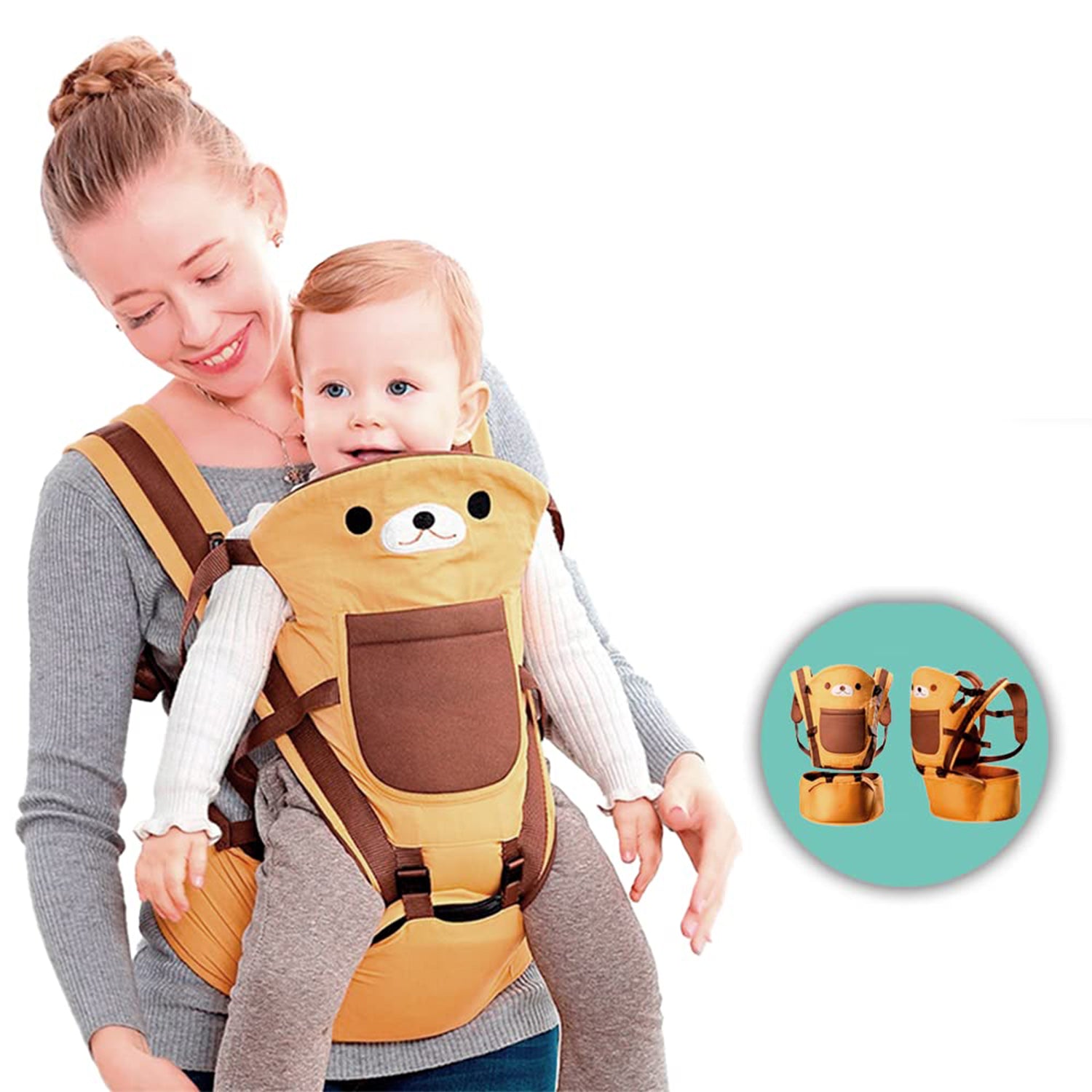 Baby Carrier With Hip Seat Ergonomic Wrap Sling Waist Stool Backpack Adjustable