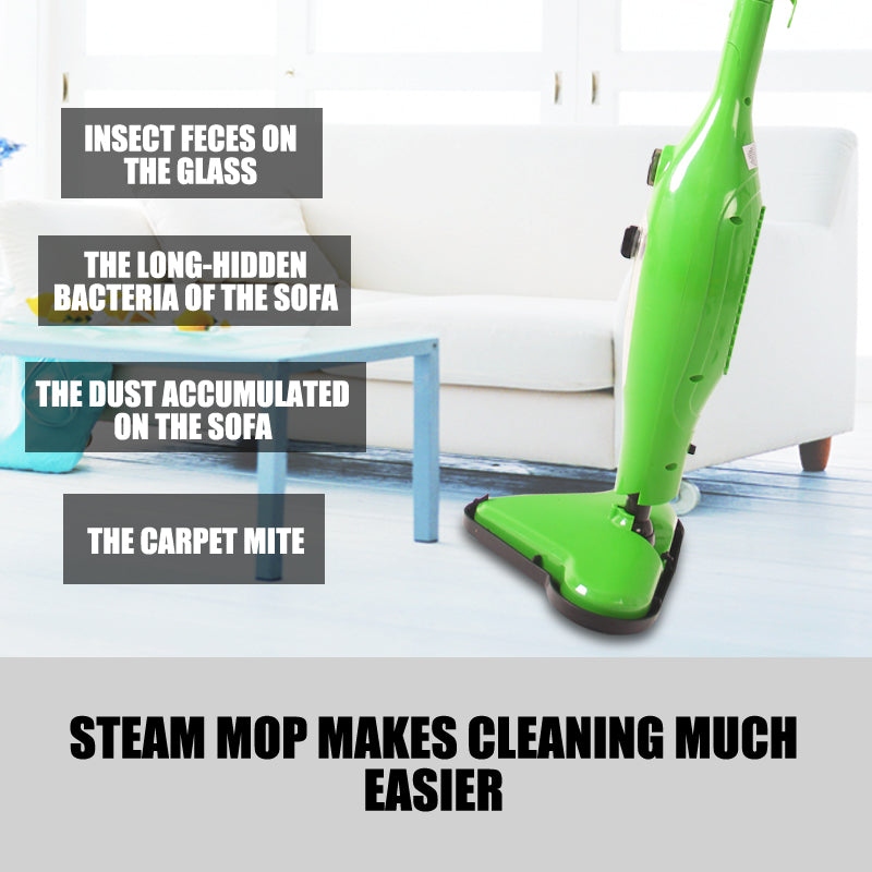 12 in 1 Multi Foldable Steam Mop Handheld Floor Steamer Carpet Cleaning Cleaner