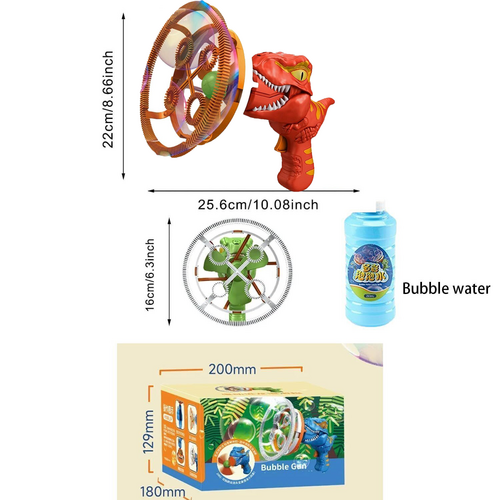 Red gift Bubble Gun Automatic Bazooka Soap Water Bubble Machine Toy Electric Fan kid