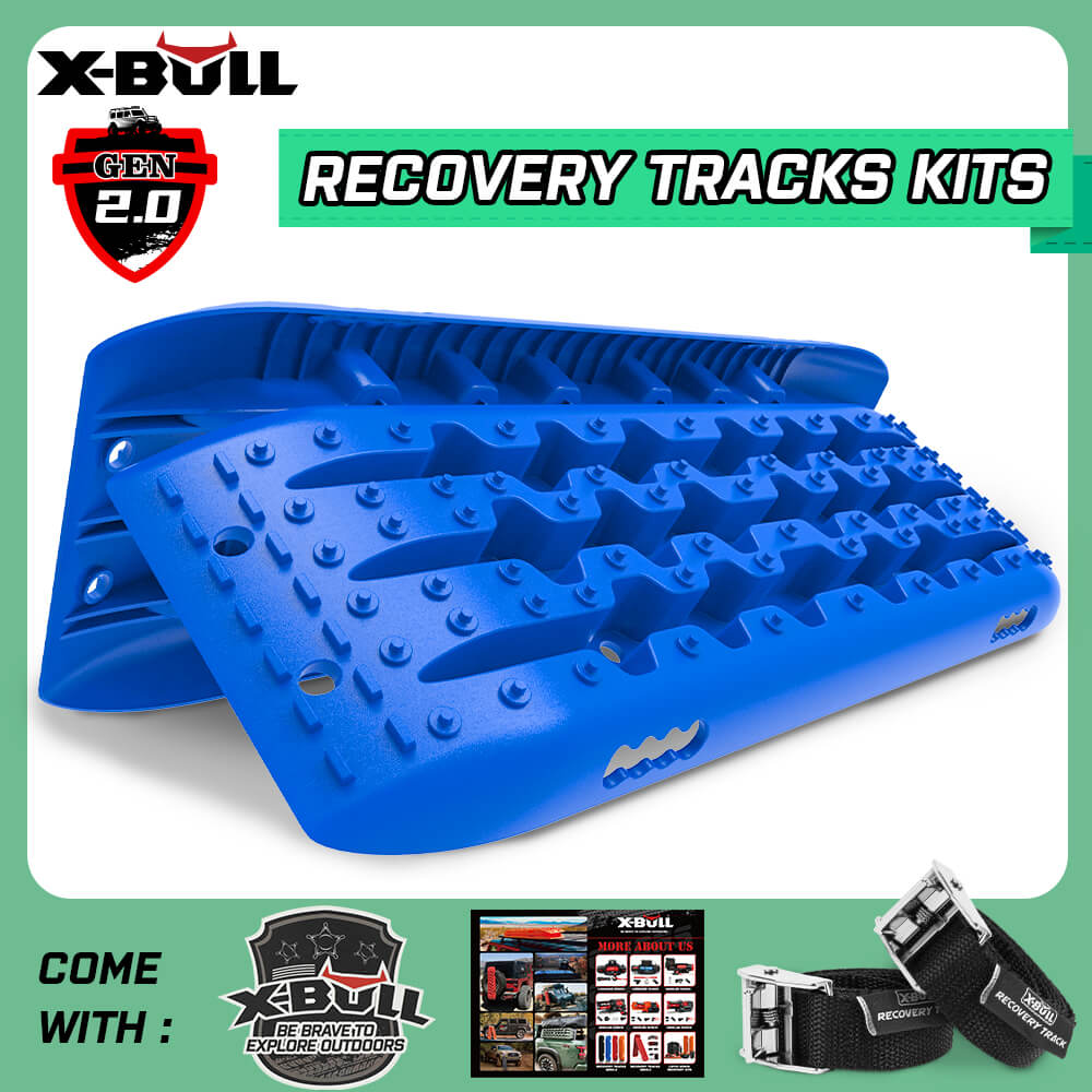 Recovery tracks Sand tracks 2pcs Sand / Snow / Mud 10T 4WD Gen 2.0 - blue
