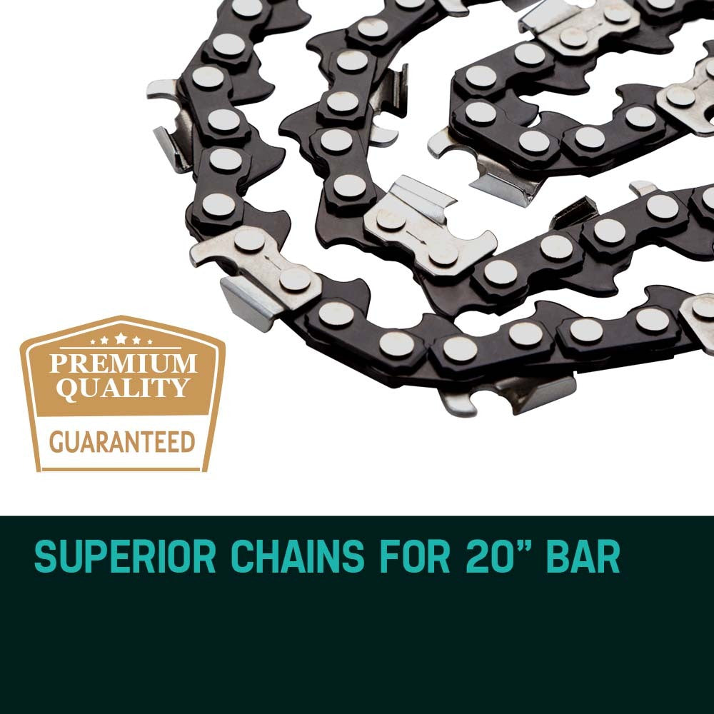 2 X 20  Chainsaw Chain 20in Bar Replacement Suits 62CC 66CC Saws
