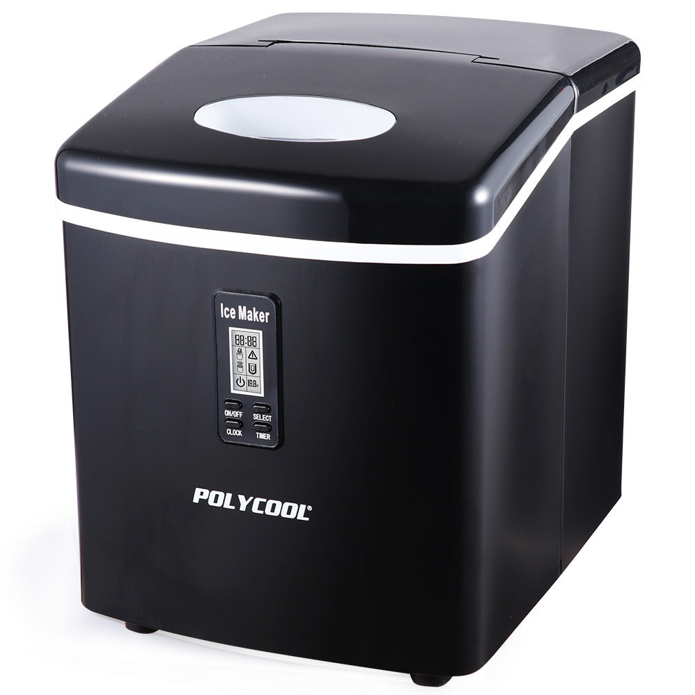 3.2L Portable Ice Cube Maker Machine Automatic with LCD Control Panel, Black