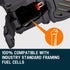 Cordless Framing Nailer 34 Degree Gas Nail Gun Portable Battery Charger